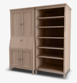 Secretary With Add On Unit And Bookspace3d View   Class - Shelf, HD Png Download, Transparent PNG