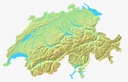 Switzerland Topographic - Napoleonic Wars Switzerland Map, HD Png Download, Transparent PNG