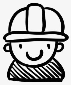 Constructor Worker Hand Drawn Person Comments - Hand Drawn Person Icon, HD Png Download, Transparent PNG