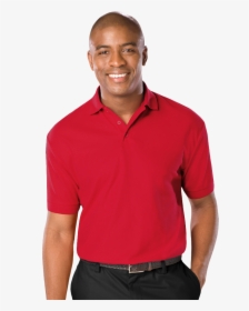 Men’s Avenger Micro Pique S/s Polo Red Extra Large - Red Scrub Top Male, HD Png Download, Transparent PNG