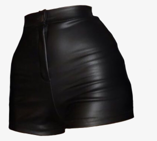 Leather Shorts Outfit, Black Leather Shorts, Leather - Miniskirt, HD Png Download, Transparent PNG