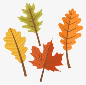 Orange Leaf Fall Leaves Clip Art Cute Autumn Clipart - Transparent Background Fall Leaves Clipart, HD Png Download, Transparent PNG