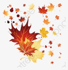 Fall Leaves Clipart Vector - Autumn Leaves Falling Designs, HD Png Download, Transparent PNG