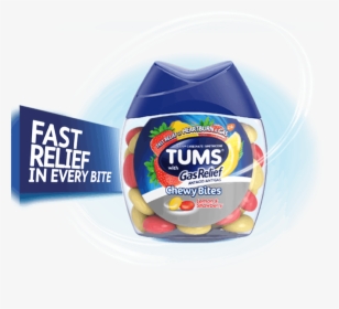 Tums Chewy Bites With Gas Relief - Candy Coated Tums, HD Png Download, Transparent PNG