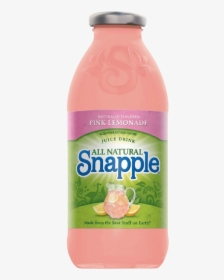 Snapple Pink Lemonade - Plastic Bottle, HD Png Download, Transparent PNG