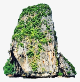 #sticker #rock #green #mossy - Tham Phra Nang Beach, HD Png Download, Transparent PNG