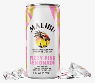 Malibu Pink Lemonade Cocktail Rtd - Malibu Pina Colada Cans, HD Png Download, Transparent PNG