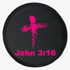 16 Bible Verse God Cross Jeep, HD Png Download, Transparent PNG