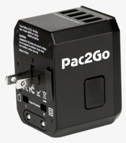 Pac2go Universal Travel Adapter With Quad Usb Usb-c - Electronics, HD Png Download, Transparent PNG