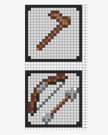 Minecraft Coaster Pt 2 Perler Bead Pattern / Bead Sprite - Perler Bead Minecraft Bow And Arrow, HD Png Download, Transparent PNG