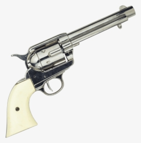 Old West Frontier Nickel Finish Revolver - Old West Revolver Png, Transparent Png, Transparent PNG