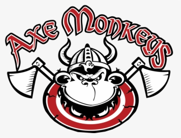Indoor Axe Throwing - Axe Monkeys Edmonton Logo, HD Png Download, Transparent PNG