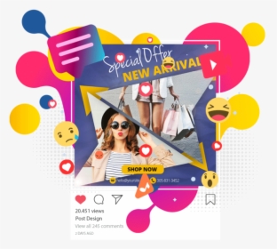 Instagram Ad Clothes - Post It Customized Ads, HD Png Download, Transparent PNG