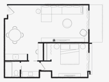 City View King Suite Floor Plan - Technical Drawing, HD Png Download, Transparent PNG