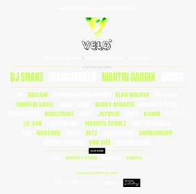 Veld Website Graphic 1 - 2018 Veld Music Festival Lineup, HD Png Download, Transparent PNG