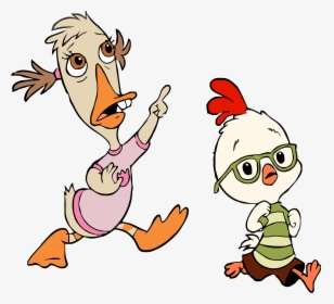 Chicken Little Abby Mallard Look Clipart Png - Chicken Little And Abby Mallard Png, Transparent Png, Transparent PNG