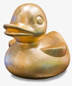 Gold Leaf Design Group Fiberglass Duck - Gold Duck Transparent, HD Png Download, Transparent PNG