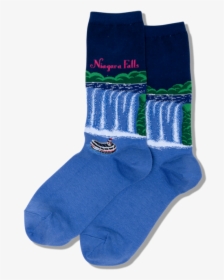 Women S Niagara Falls Crew Socks   Class Slick Lazy - Sock, HD Png Download, Transparent PNG