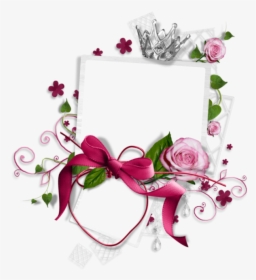Christmas Frame Christmas Frame Ornaments - Hybrid Tea Rose, HD Png Download, Transparent PNG