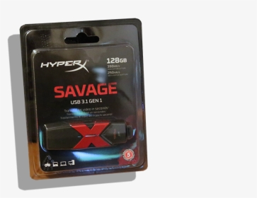 Kingston Hyperx Savage 128 Usb3 - Case, HD Png Download, Transparent PNG