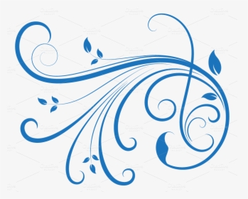 Swirl Png Download - Transparent Swirl Design Blue, Png Download, Transparent PNG