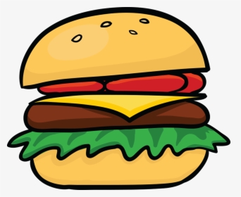 Cartoon Cheese Burger, HD Png Download, Transparent PNG