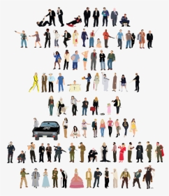Reservoir Dogs, Pulp Fiction, Jackie Brown, Kill Bill - Quentin Tarantino Characters Art, HD Png Download, Transparent PNG