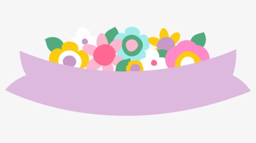 Art Supplies, Banner, Printables, Colorful Flowers, - Flowers Circle With Banner Png, Transparent Png, Transparent PNG