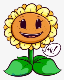 Cute Plants Vs Zombies Sunflower, HD Png Download, Transparent PNG