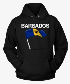 Barbados Graphic Patriotic Vintage Flag Hoodie - Hoodie, HD Png Download, Transparent PNG