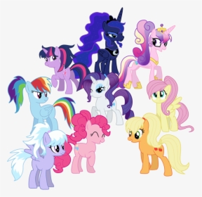 Pinkie Pie Rainbow Dash Twilight Sparkle Rarity Applejack - Mlp Pony Tails, HD Png Download, Transparent PNG