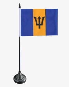 Barbados Table Flag - Drapeau De La Barbade, HD Png Download, Transparent PNG