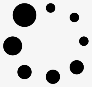 There Are 8 Small Circles Arranged In A Circle - Transparent Small Black Circle, HD Png Download, Transparent PNG
