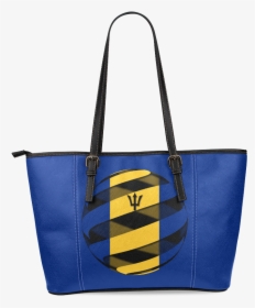 The Flag Of Barbados Leather Tote Bag/large - Haunted Mansion 50th Anniversary Purse, HD Png Download, Transparent PNG
