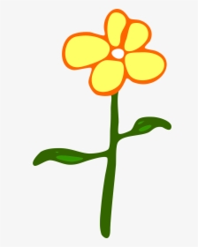 Flower Cartoon Yellow Clip Art - Cartoon Flower Png, Transparent Png, Transparent PNG
