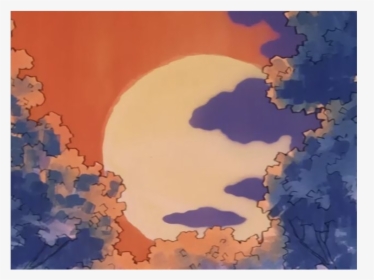 #anime #manga #japan #japanese #sunset #orange #sun - Anime Aesthetic Sun, HD Png Download, Transparent PNG