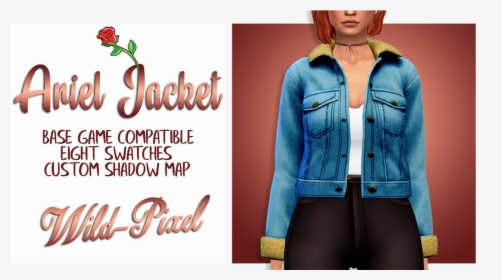 Baby Ariel Jacket Sims 4, HD Png Download, Transparent PNG
