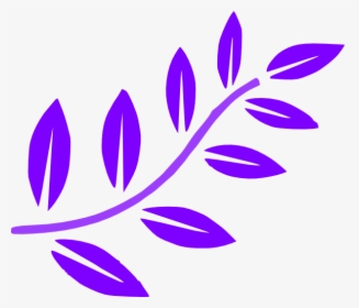Purple Leaves Clip Art, HD Png Download, Transparent PNG