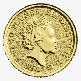 Britannia 2018 1/10 Oz Gold Coin - 2018 Gold Britannia Uk 1 10 Oz, HD Png Download, Transparent PNG