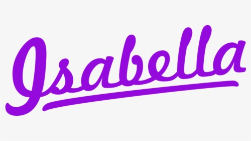 Isabella Retro Sign Png - Calligraphy, Transparent Png, Transparent PNG