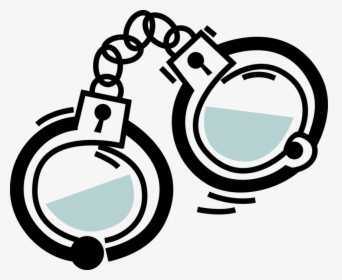 Vector Illustration Of Handcuffs Physical Restraint - Restraint Clip Art, HD Png Download, Transparent PNG