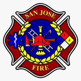 Fireman Clipart Badge - San Jose Fire Department Logo, HD Png Download, Transparent PNG
