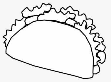 Black And White Taco Png, Transparent Png, Transparent PNG