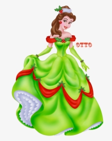 Download Clipart Png Princesas Disney Disney Princess Belle Christmas Dress Transparent Png Transparent Png Image Pngitem