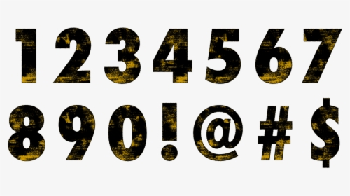Numbers Grunge Bold Free Photo - Cross, HD Png Download, Transparent PNG