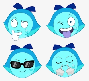 I Love Her Ugly Little Emoji Face - Steven Universe Aquamarine Emoji, HD Png Download, Transparent PNG