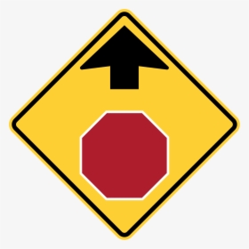 Stop Ahead Sign, HD Png Download, Transparent PNG