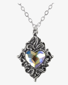 Victorian Crystal Heart Necklace - Victorian Necklace Pendant, HD Png Download, Transparent PNG