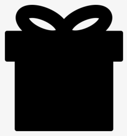 Gift Box Black Shape, HD Png Download, Transparent PNG