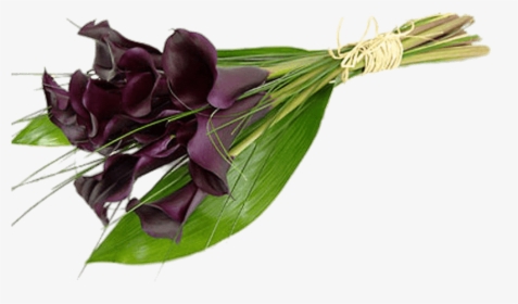 Tied Purple Calla Lilies - Calla Purple Funeral Flowers, HD Png Download, Transparent PNG